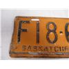 Image 2 : 1947 Sask License Plate