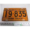 Image 1 : 1939 Sask Farm Truck License Plate