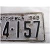 Image 3 : 1948 Sask License Plate