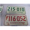 Image 4 : 7 Sask License Plates - 1970-71-72-73-74-75-76