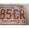 Image 3 : 1976 BC License Plate