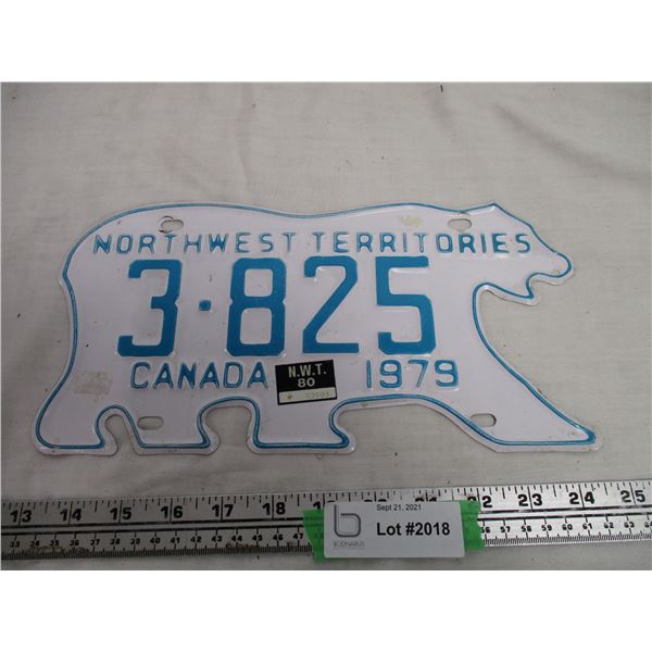 1979 NWT License Plate