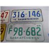 Image 3 : 1967,68,75,76 Sask License Plates