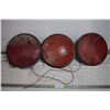 Image 1 : 3 Red Traffic Lights - 12" diameter