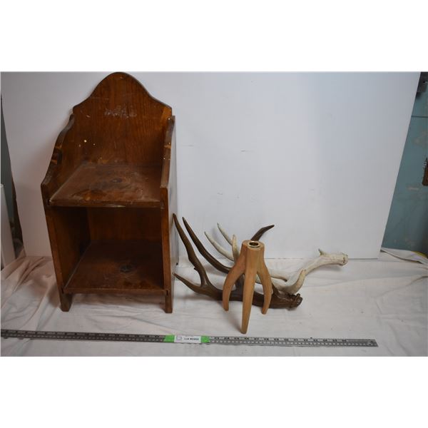 Wooden rack with misc