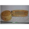 Image 1 : wooden dim sum steamer + misc