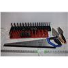 Image 1 : Hand saw, trowels, socket + socket holders
