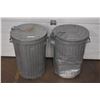 Image 1 : 2 galvanized garbage cans