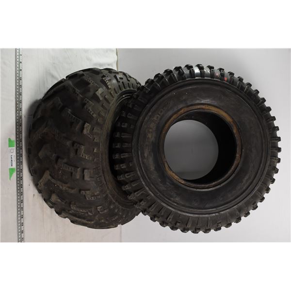 2 different ATV tires