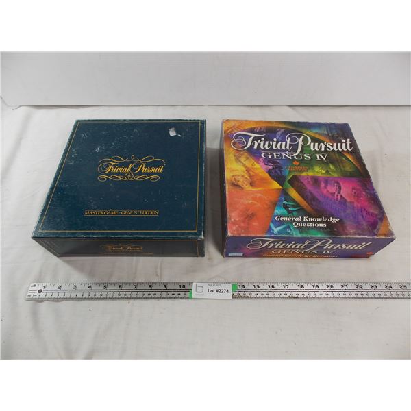 Trivial Pursuit Master Game + Genus IV questions game