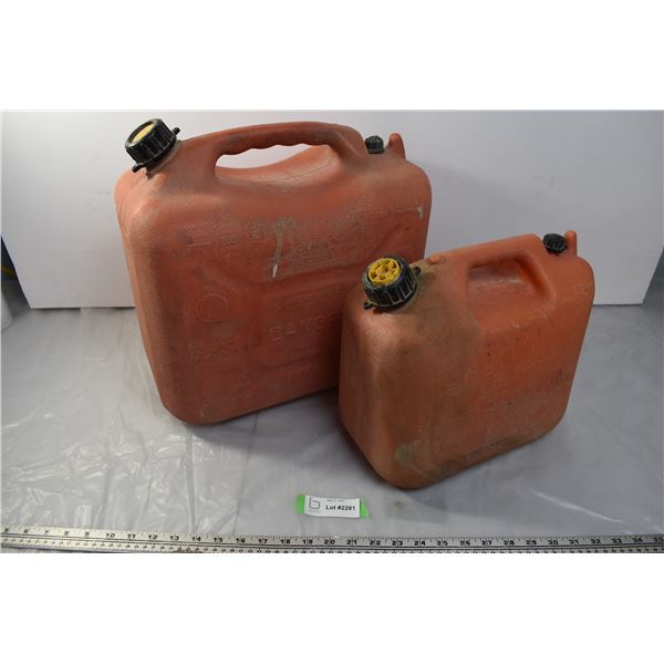 Pair of Gas Cans - 9.4L + 23L