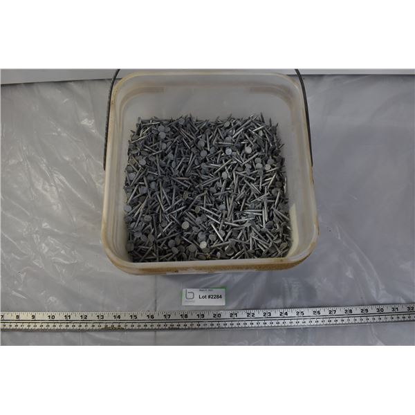 large pail of roofing nails 1 1/4"