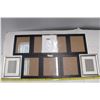 Image 1 : 7 Black picture frames, 2 silver picture frames, 2 paper frames.