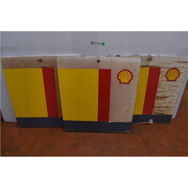 3X The Money - Shell Metal Gas Pump panels