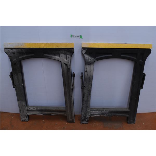 Plastic sawhorses 32"x22"