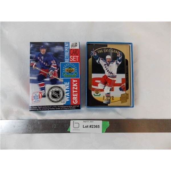 Wayne Gretzky retirement card set - 3.5" x5" cards