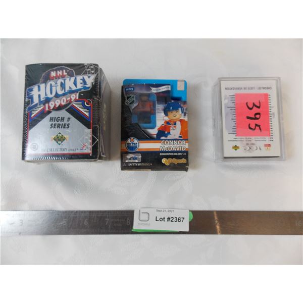 97-98 mcdonalds base set, 90-91 UD high series set, Connor mcdavid OYO toy