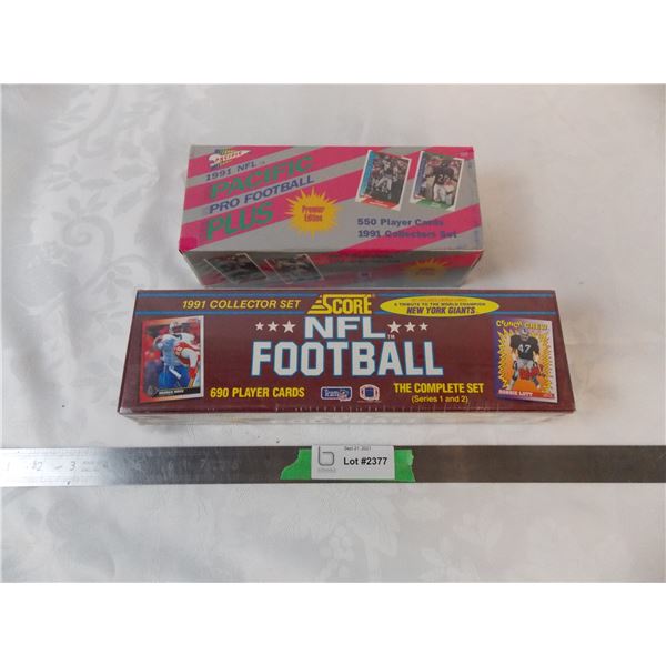 1991 scores + pacific NFL football boxes, sealed