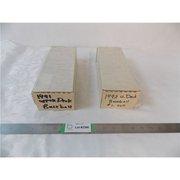 1991+1992 Upper Deck Baseball card sets