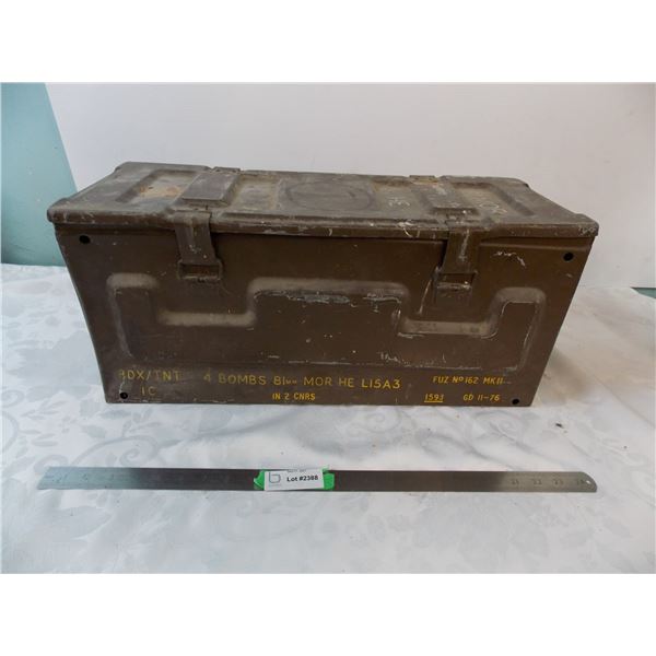 Military Explosives container - 23"x9"x10.5"