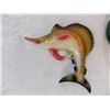Image 5 : 1956 Chalkware swordfish + plastic wall hanger