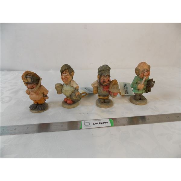 Spit N Whittle Woodcarving reproduction ornaments - 4.5" tall