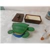 Image 4 : Birdhouse with ceramic trinket box, candle holders, bird coasters and  various ornaments