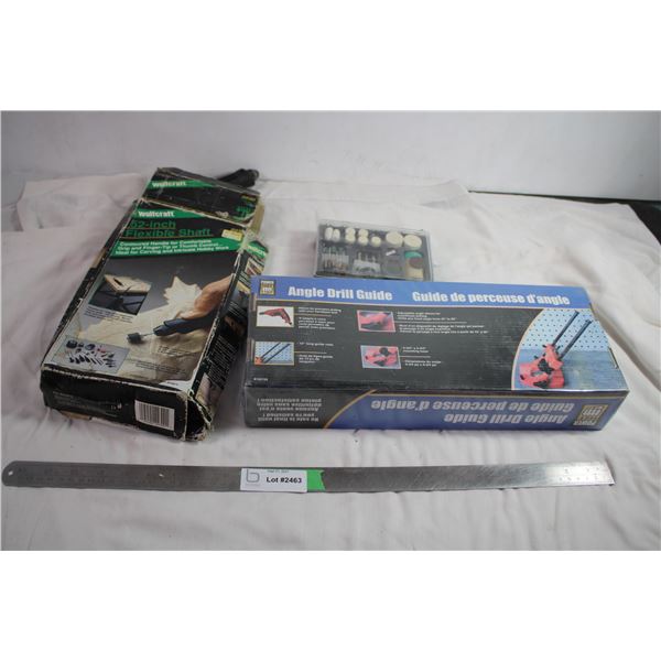 52-inch flexible shaft + angle drill guide (new in box)