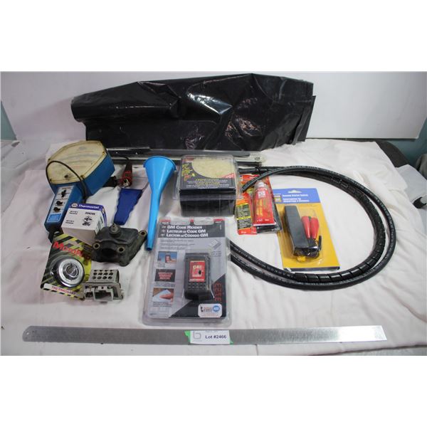 GM code reader + wiper blade replacement + Thermostats + 3 bonnet package + remote starter switch + 