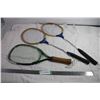 Image 1 : wood badminton racquets