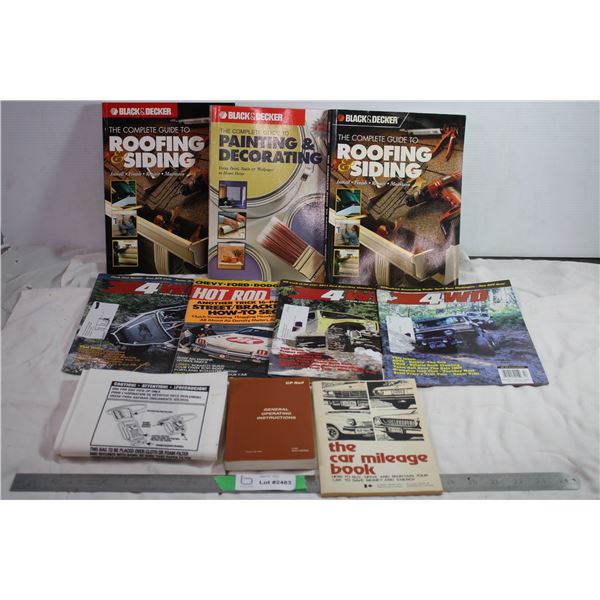Black and Decker DIY books + 4WD magazines + CP rail general operating instructions