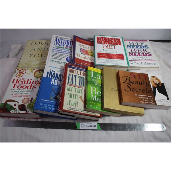 Variety of eating healthy, self support books