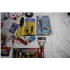 Image 3 : Soldering Irons + heat shrink tubing + utility knife + Tire pressure gauge + wire + solder + other m