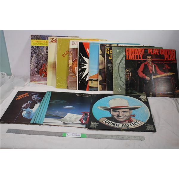 Record Lot - Gene Autry, Willie Nelson, conway twitty + others