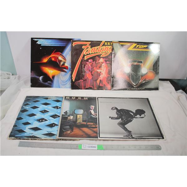 Record Lot - ZZ Top, Rush, Bryan Adams, The Who