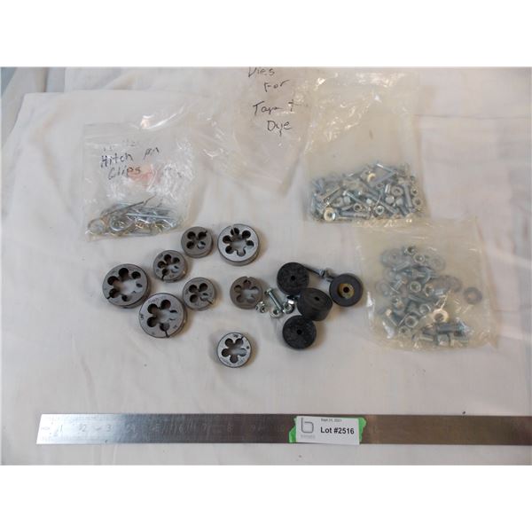 Rethreading Tools, Nuts/bolts, rubber grommets, hitch clip pins