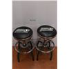 Image 1 : 2X The Money - Pair of Sask Roughriders Barstools