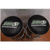 Image 2 : 2X The Money - Pair of Sask Roughriders Barstools