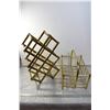 Image 1 : Gold wine rack & Gold newspaper holder