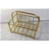 Image 3 : Gold wine rack & Gold newspaper holder