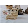 Image 2 : Small Owl ornaments - two are stone carved