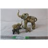 Image 1 : Elephant ornaments handmade made in philippines - looks like paper mache type material