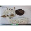 Image 1 : Artists Conk Painted Fungus + Macrame Hanging Owl