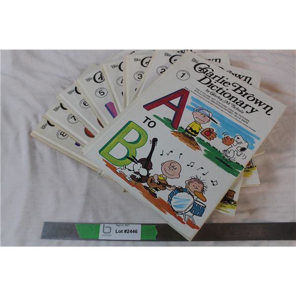 Vintage Charlie Brown Dictionary Book Set #1-8... great shape