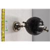Image 1 : Small black and silver rotating globe