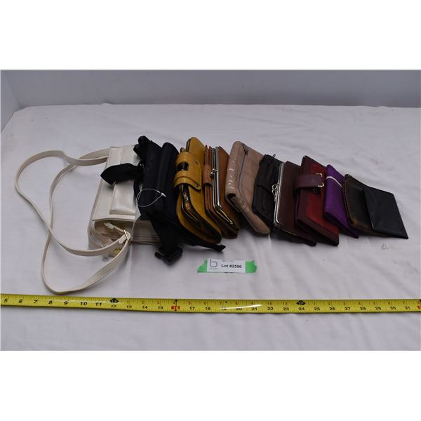 Assorted purses and handbags