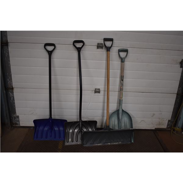 4 Snow Shovels