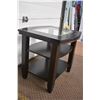 Image 3 : End Table with Glass Insert (22"x24"x22" tall)