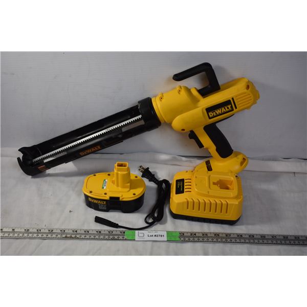 Dewalt electric adhesive gun with charger + battery (working)