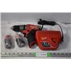 Image 1 : Milwaukee 1/2" hammer drill 12V with batteries + charger